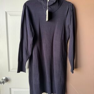 Free Assembly split neck sweater dress